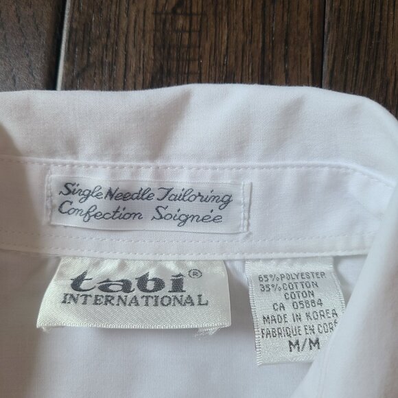 Vintage Tabi International - White Button Down Shirt - Embroidered - Picture 4 of 7